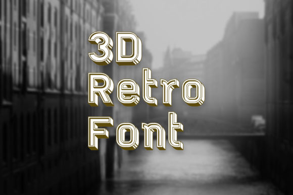 3d Retro Font for Business Branding