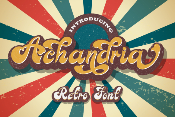 Achandria: A Retro Display Font for Modern Editorial Design