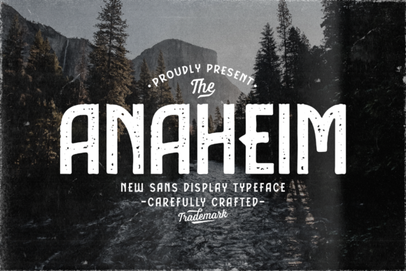 Anaheim Font for Handmade Creations