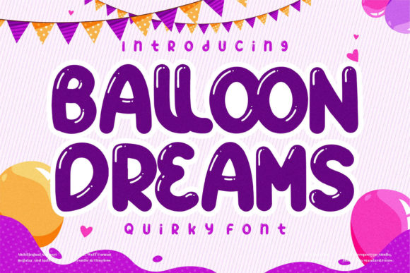 Ballon Dreams Font for Playful Web Design