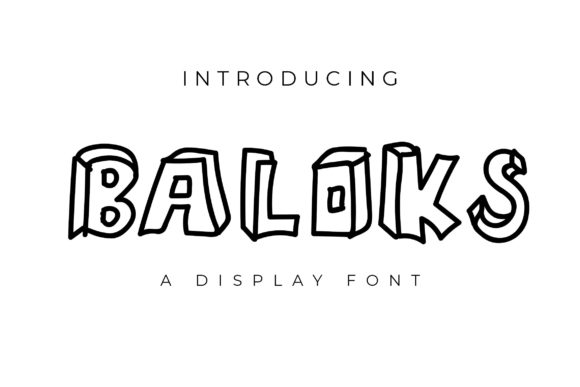 Baloks: A Whimsical Display Font for Editorial Projects
