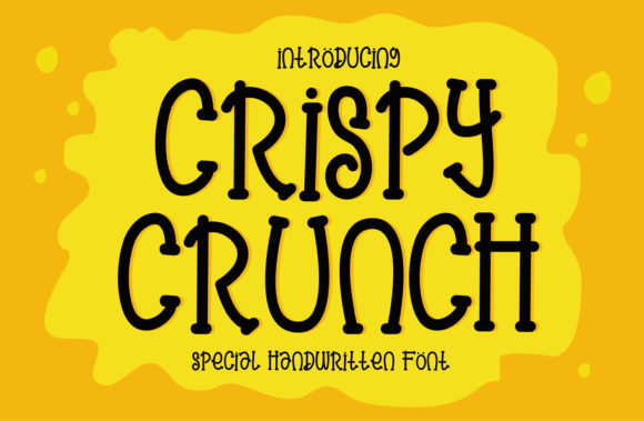 Crispy Crunch Font for Web Design