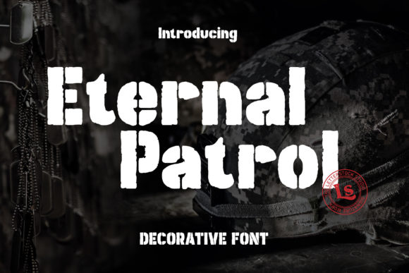 Eternal Patrol: A Bold Display Font for Editorial Design