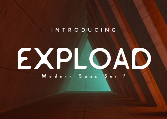 Expload Font for Handmade and Commercial Craft Projects