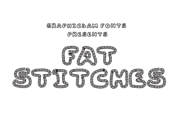 Fat Stitches Display Font for Web Design