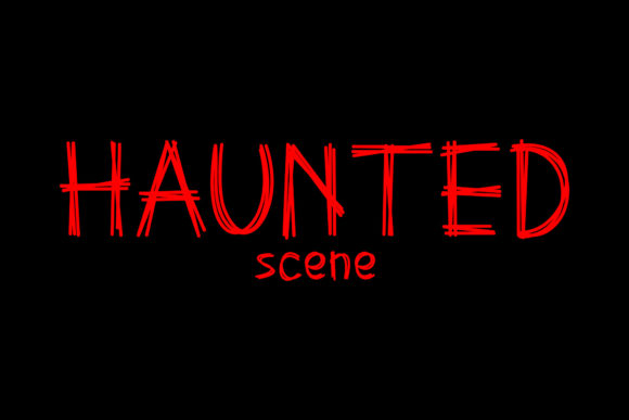 Haunted Scene Font for Web Design Projects