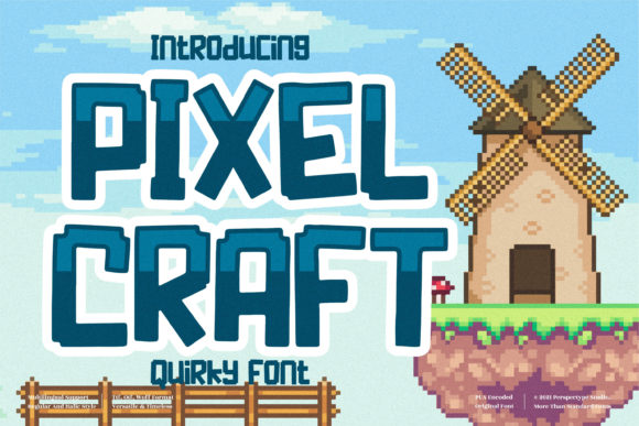 Pixel Craft: A Playful Font for Handmade Creations