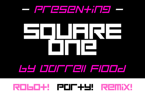 Square One: A Robotic Display Font for Bold Web Design