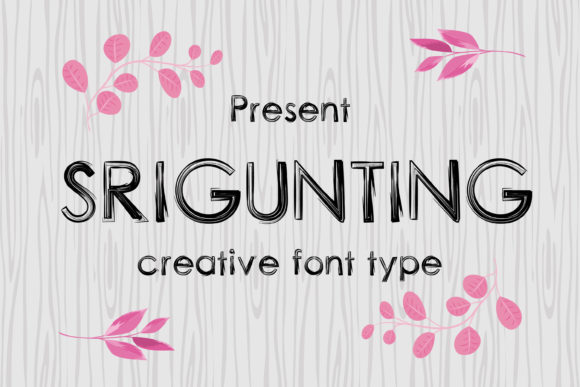 Srigunting: A Chalkboard-Inspired Display Font