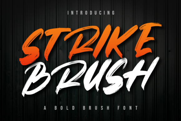 Strike Brush: A Modern Display Font for Web Design