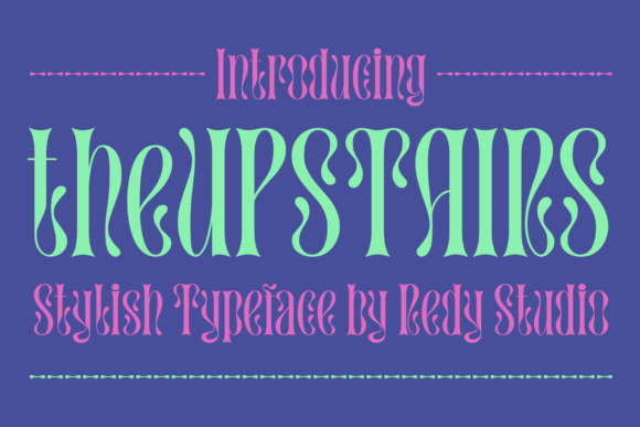 TheUpstairs: A Unique Display Font for Modern Web Design