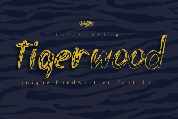 Tigerwood: A Cool Cursive Display Font for Creative Brands
