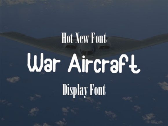 War Aircraft Font Review: A Robotic Display Font for Bold Branding